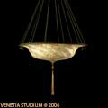 Fortuny Lamp Scudo Saraceno Murano Glass without Metal Rim BUY thru www.luminosodesign.com